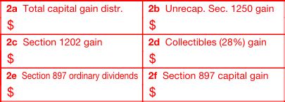 total capital gain distributions box 2a|1099 div box 12 states.